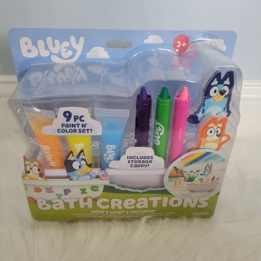 Bluey Bath Creations Coloring Set